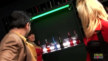Preview 1 of Lous Porn - An amazing sex party at a strip club between two horny guys and four beautiful milf strippers