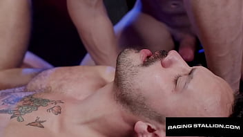 Preview 4 of Sunny Leyon Xxx Download - RagingStallion - Hot n&#039_ Steamy Bath House Orgy
