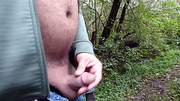 Preview 4 of Sunny Leone Xxx Big Cock - Chubbear Cumshot outdoor Playing MeshellMe