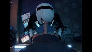 Preview 4 of Bisrx Porn - Nier: Automata - Qu&eacute_ rico se siente recibir una buena chupada de 2B