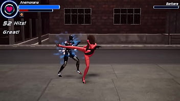 Preview 1 of Hentai Hairy Armpits - Halloween came late to Solas City Heroes,  but sure she came