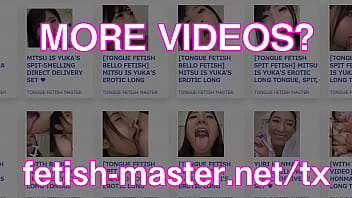 Preview 4 of Gina Ryder Wild Thing - Japanese Asian Tongue Spit Face Nose Licking Sucking Kissing Handjob Fetish - More at fetish-master.net