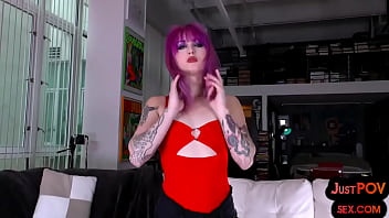 Preview 1 of Wutt Hmone Shwe Yi Fuck Movie - POV pierced and inked coloredhair babe sucks and gets fucked