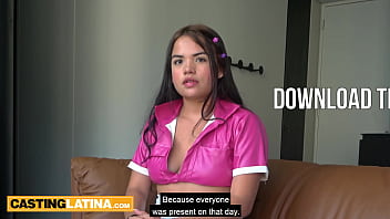 Preview 3 of Vicky Vixen Hot - Confident amateur latina teen Margarita Plums showing her skills on casting