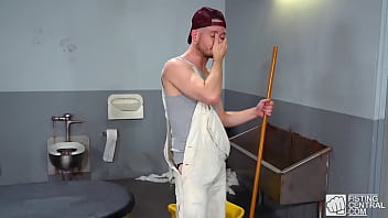 Preview 1 of Mom Son Xxxsey In - Ass fisted with gloves and oil hairy gay stud enjoys