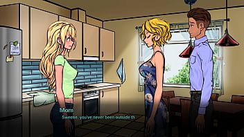 Preview 1 of Indian Aunty Moaning - Pizza Hot! [v0.7] 2D side-scroll Hentai game by Abelius - part 1