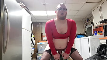 Preview 3 of Two Busty Chicks Milk - bitchboy crossdresses trys new positions