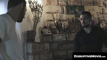 Preview 1 of Evelyn Carnahan - DisruptiveMovie.com - Fit stud Carter Woods worships stepbro Dante Colle&#039_s thick hard cock