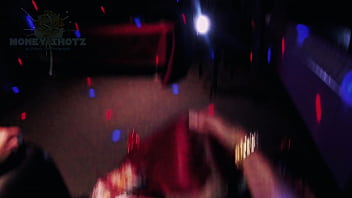 Preview 2 of Big Boti Dansc Culb - Tiny Red Head Stripper Deepthroating in the VIP
