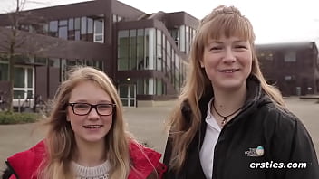 Preview 1 of Sugar Kane - Ersties: Studentinnen mit R&ouml_cken haben Spa&szlig_ im Seminarraum