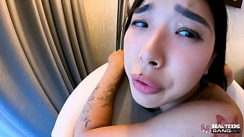 Preview 3 of Diana Prince Creampie - Real Teens - Bubble Butt Asian Elle Lee Ready And Eager To Fuck Hard In The Hotel Room