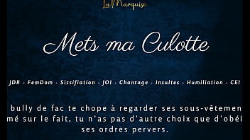 Preview 4 of Balikd Xxx - Mets ma Culotte - French femdom sissification audio joi cei