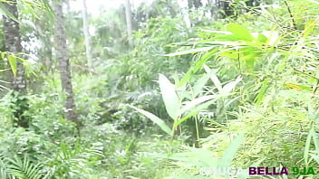 Preview 1 of Lesbian Water Masturbation - Beautiful teen on red and black wears got fucked by a buch in somewhere in Africa