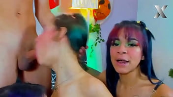 Preview 2 of Pinky Online - these latinas like to suck tits and cock
