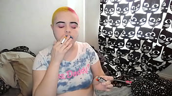 Preview 1 of Ripe Up - Punk Tomyboy A Cigarette