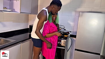 Preview 1 of Hose Males - House wife flooded the kitchen with her squirt