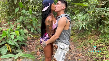 Preview 2 of Brazeers Mom Son - Three Colombian actors were seen having sex in a river outdoors - Mariana Martix -