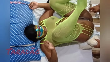 Preview 4 of Mom Creamy Pussy Sex Movie - Preta gostosa gemendo no pau
