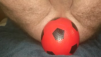 Preview 4 of Cock Chuck - Huge Inflatable Ball in my Ass.