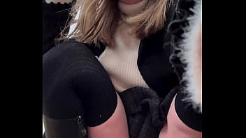 Preview 2 of Young Mom Rest - OOPSIE! Cute teen Caught spreading her pussy to pee. So She ready to cum for stranger real public!