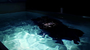 Preview 2 of Rhena Novianty - gothic underwater shooting in swimmimg pool. Arya Grander