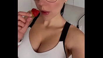 Preview 3 of Xxx Fidio Rumahporno - Would you like to try my sweet strawberry? ??