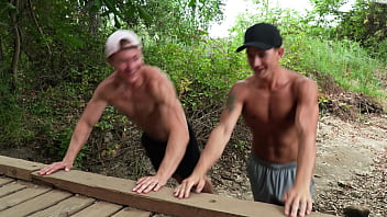 Preview 1 of Big Gilr - NDS&#039_S Hunk Brandon Anderson Bangs Out Beefy Country Boy - Maksim Johnson- StagCollective