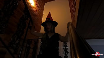Preview 1 of Nifty Oys - The delicious little witch Melody Antunes enjoyed Halloween with Eddie from Iron Maiden and brought tricks and treats,  happy Halloween!