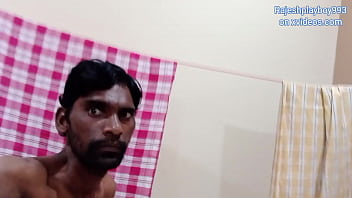 Preview 2 of Brazzer Handjob Sex - Rajeshplayboy993 home tour,  masturbating his big cock,  showing ass and cumming in the bathroom