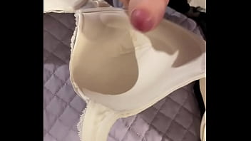 Preview 4 of Brother Sister Sleepingxnxx - Creamy cum shot on padded bra