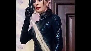 Preview 1 of Aleay Vart Bolowod - Ponygirl crossdresser poses with butt plugs