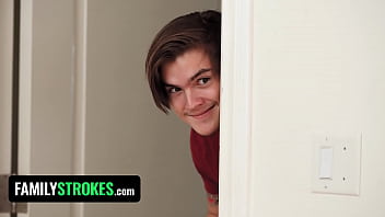 Preview 1 of Indian Lesbians - FamilyStrokes - Hot Milf Sophia Locke And Sexy Teen Reese Robbins Take Turns Riding Cock