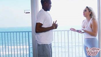 Preview 2 of Tittle Porn - Thick Chick Nina Kayy Gets Big Booty Rub Down By Huge Dicked Dude!