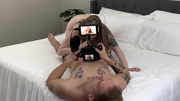 Preview 2 of Indian Mom Sex With Boss - Hot Busty Girlfriend Wants More Sex Off Camera - Real Girls Fuck - BTS - Violet Cox