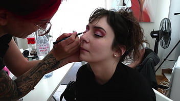 Preview 1 of Bear Daddy Cub - (dry vers) behind the scene, perv trheesome atogm only anal with Vile Vixen and Natasha Ink, milk, spits, deep balls, crazy, rough sex