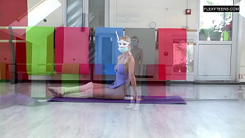 Preview 3 of Mia 26 - Manya Baletkina spreads legs while wearing mask