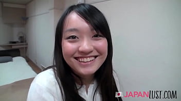 Preview 1 of Ape Pron - Petite Japan Teen Bends Over For POV Sex And Creampie