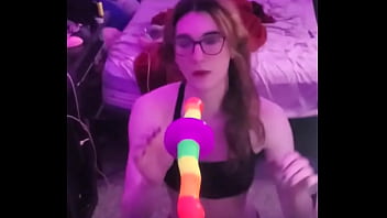 Preview 1 of Xxx Hot Girl Videos Mp4 - Just practicing my deep throat before stream