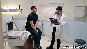 Preview 1 of Mommy Hd Old - Doctor Dakota Payne cant help but plunge his hard cock inside his new patient Michael Boston while he examines him.