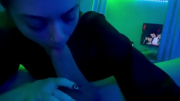 Preview 2 of One Boy Two Girl India - Girlfriend Raven Sucks My Dick