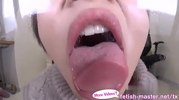 Preview 3 of Private Treatment Doctor - Japanese Asian Tongue Spit Face Nose Licking Sucking Kissing Handjob Fetish - More at fetish-master.net