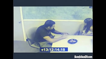 Preview 1 of Muslim Pak - Black Babe Blowjob a dick in office caught on cam