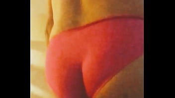 Preview 2 of Video Intip Tetangga Mandi - Wife watching me wear her panties