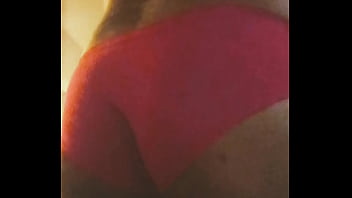 Preview 1 of Video Intip Tetangga Mandi - Wife watching me wear her panties