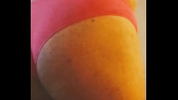 Preview 4 of Video Intip Tetangga Mandi - Wife watching me wear her panties