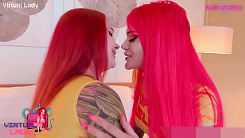 Preview 1 of Www Sabana Xxx - My first THREESOME Virtual Lady and Purple Bitch Tizer