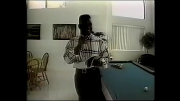 Preview 1 of Gamer Se - Gorgeous blonde with big round melons and in erotic stockings takes an excited dick of a dark-skinned guy into a wet pussy in various poses