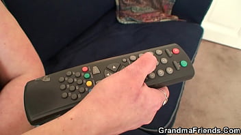 Preview 1 of Reind Mom - Old granny enjoys it from both ends