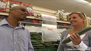 Preview 1 of 50cent And Jenet Jackson - Blonde MILF Picked Up At Store By BBC