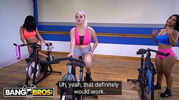 Preview 1 of Dukes Hardcore Honeys Videos - BANGBROS - Rose Monroe Spin Class Video With English Subtitles!